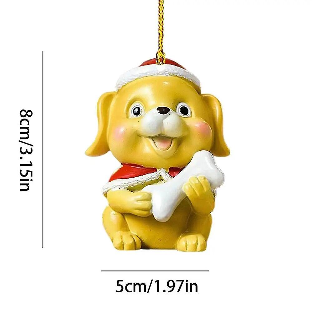 Tree Decoration Santa Claus 2d Mini Snowman Ornament With Lanyard Christmas Figurine Ornaments For Classrooms Garden Car