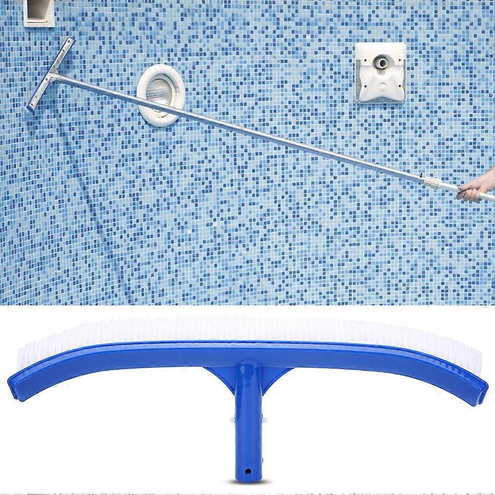 18 Inch Swimming Pool Wall & Bottom Cleaning Brush Tool, Plastic
