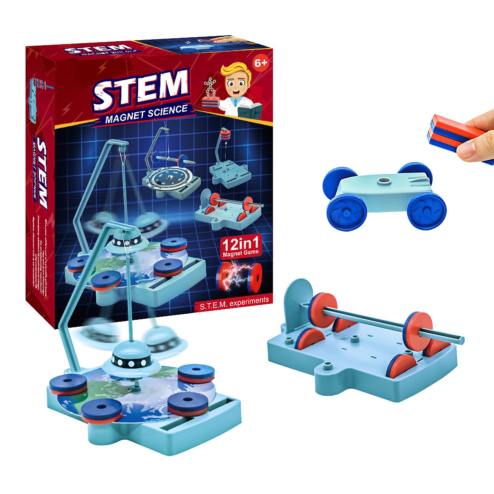 Physics 12 in 1 Magnetic Science Experiment Set Interest Cultivation Toy for Kid