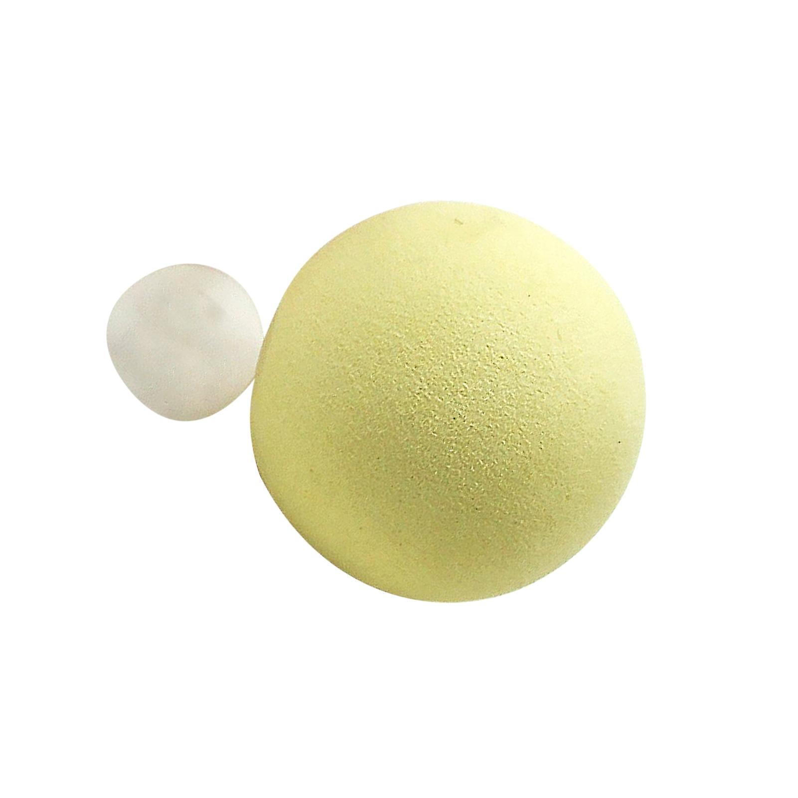 Interactive Cat Ball Toy 5cm Yellow Squeaky EVA Bite Resistant