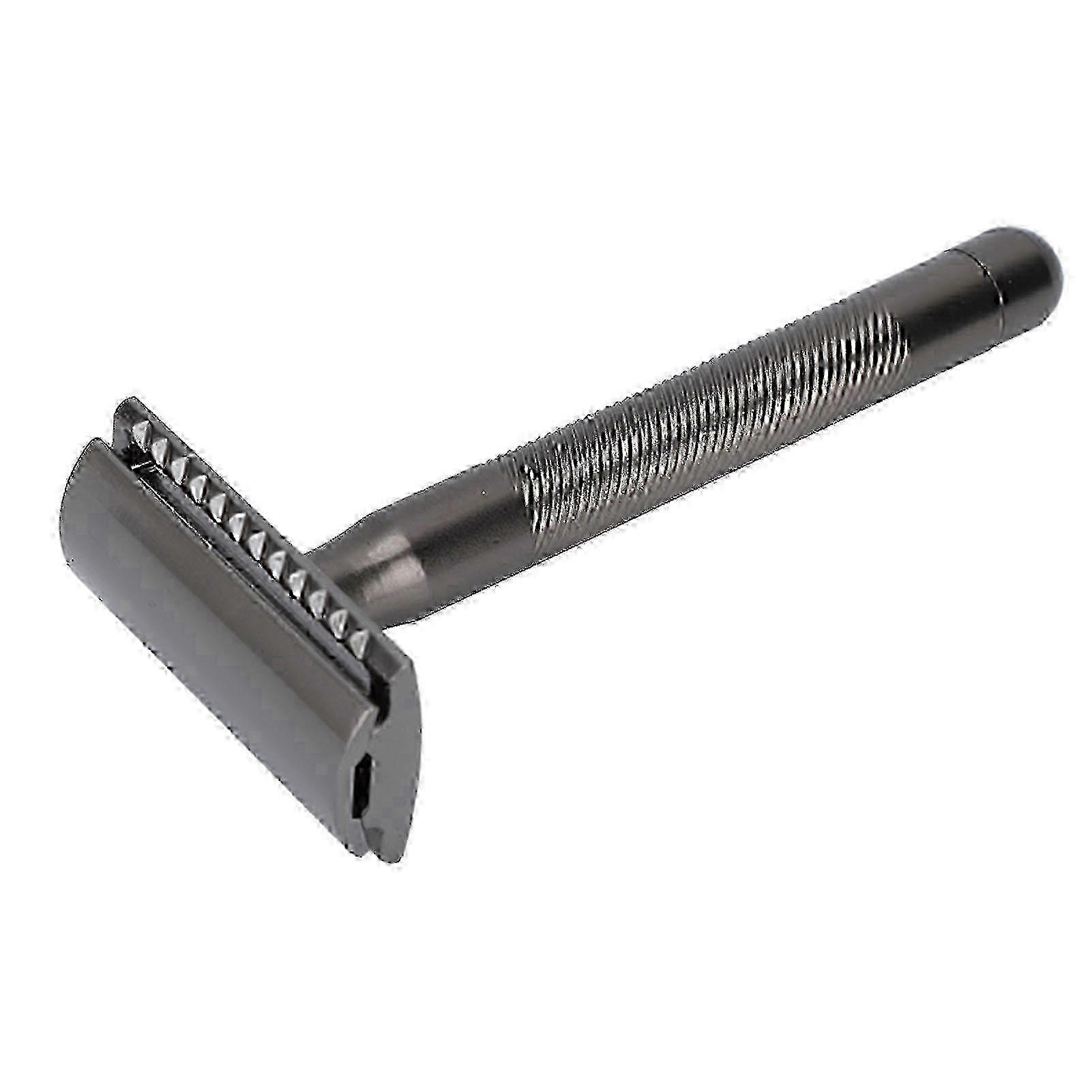 Double Edge Safety Razor Mannen Home Salon Draagbare Zinklegering Messing Handvat Scheren Scheermes Verjaardagscadeau