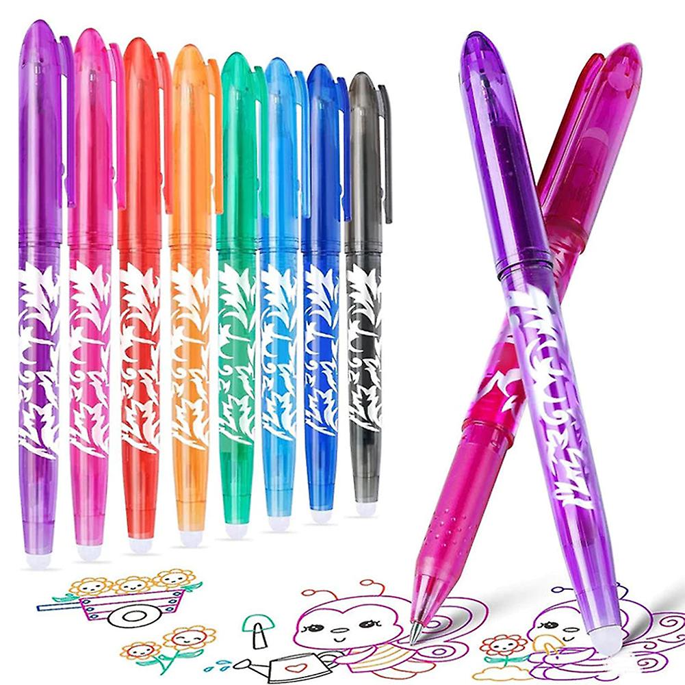 Erasable Ballpoint Pen 8/12 Piece Set Personalized Handwriting Marker Pen for School Office