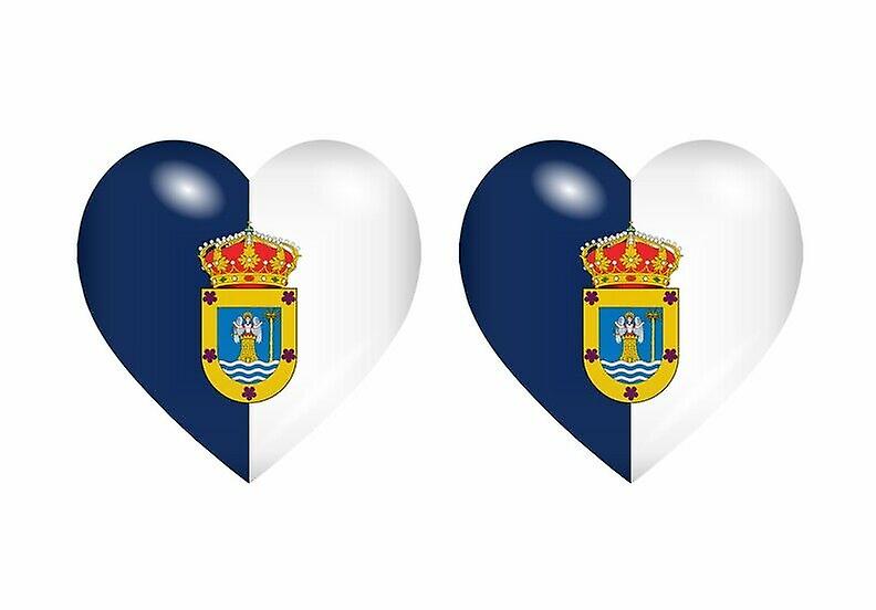 2x Sticker sticker heart flag weed the palma