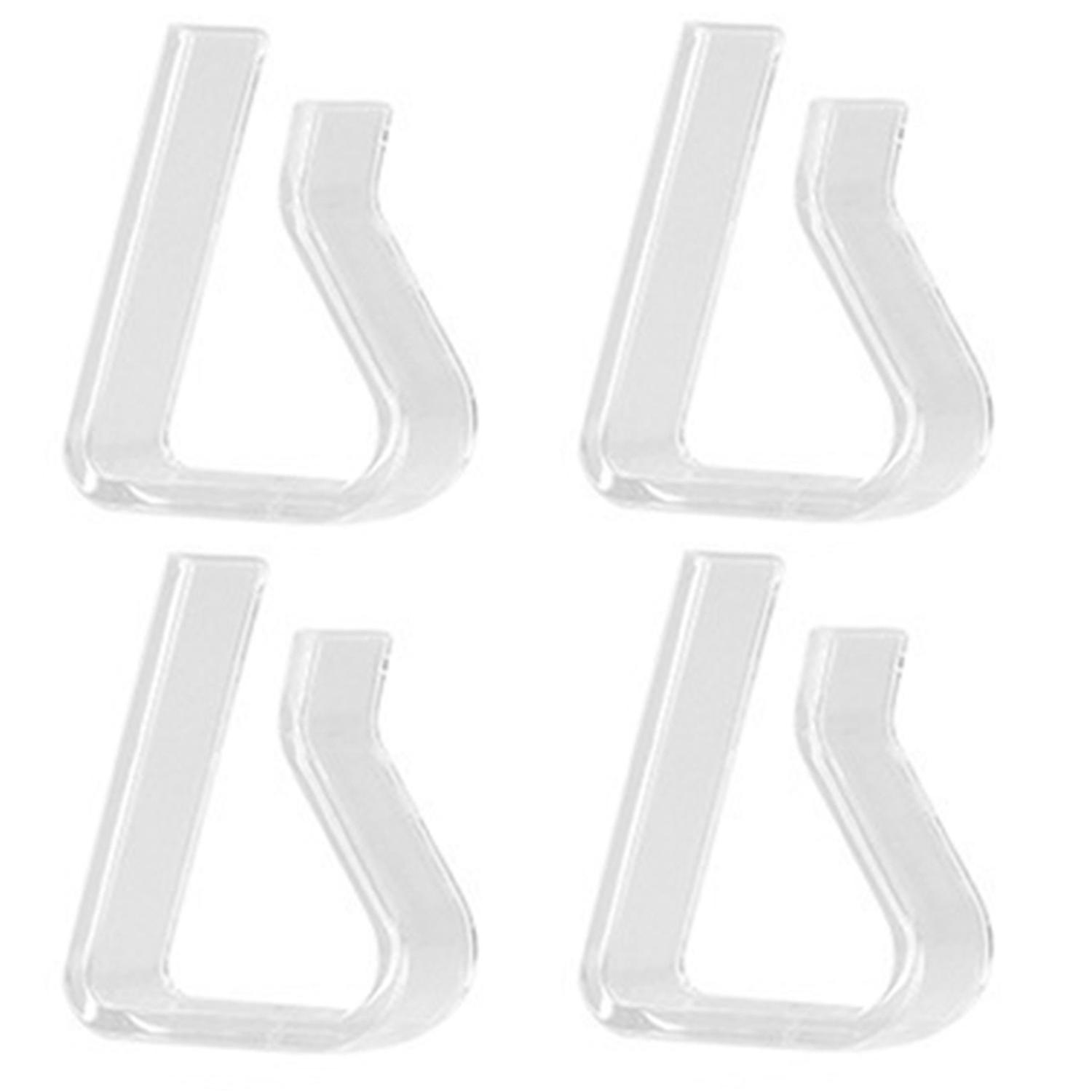 4Pcs Tablecloth Clips Transparent High Strength Smooth Edge Reusable Easy to Install Table Cloth