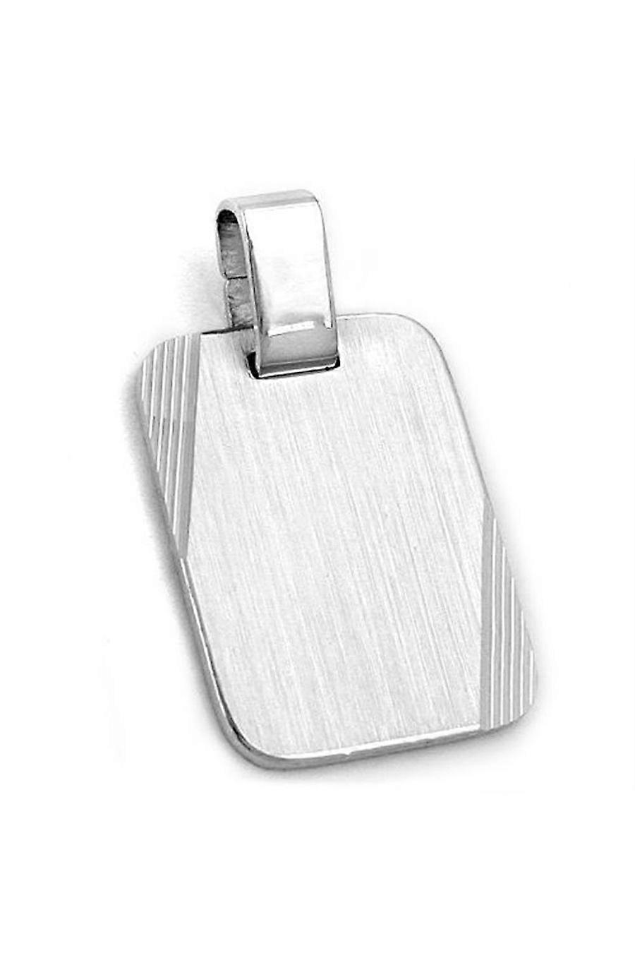 Pendant Rectangular Diamond Cut Silver 925 - Gl93096