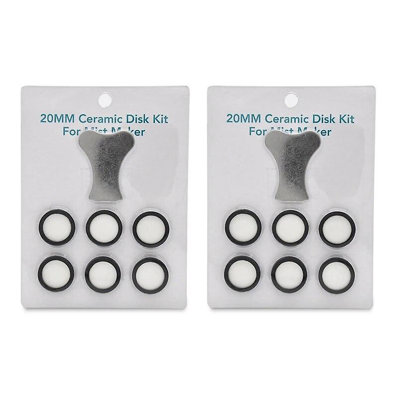 14Pcs Mist Maker Maintenance Kit, Ceramic Disk Ceramic Disk Key Replacement Parts Kits For Fog Machine~12081