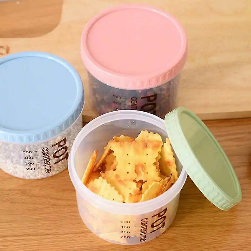 Plastic Jars Transparent Body Large Capacity Swivel Seal Lid Airtight Jar with Lids Storage Containers~7397