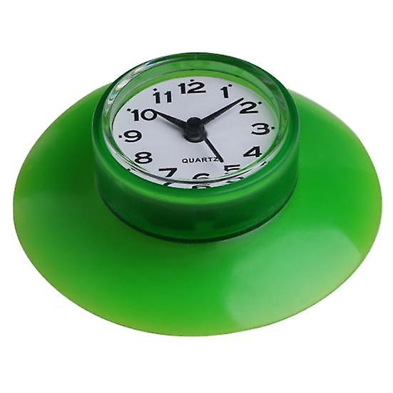 Waterproof Bathroom Kitchen Round Suction Cup Refrigerator Wall Clock Decoration