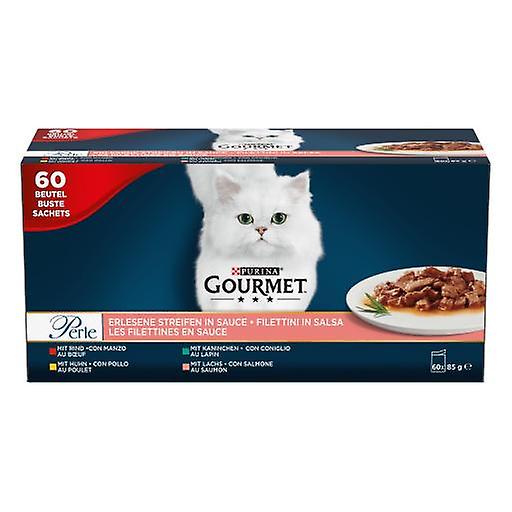 Gourmet Multipack Perle Fine Slices in Rabbit, Beef, Chicken and Salmon Sauce