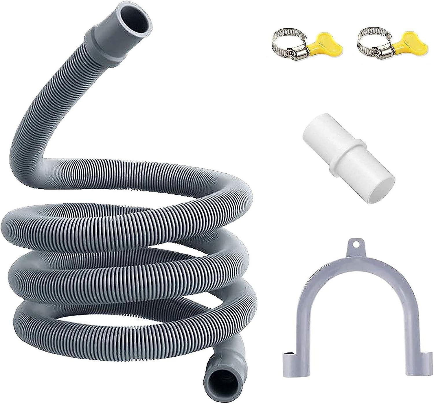 Universell avloppsslang, avloppsslang av plast, 3M förlängningssats för avloppsslang för diskmaskin/torktumlare