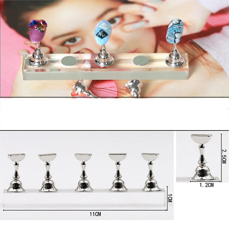 Nail Practice Stand Base Display Holder Nail Art Showing Shelf Manicure Tool