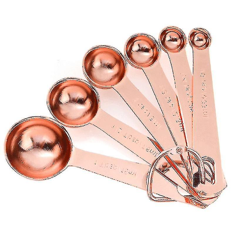 6pcs/set Thick Stainless Steel Accurate Measuring Spoon Kitchen Cooking Tool