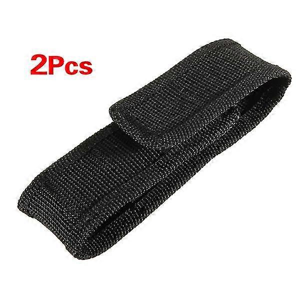 2 قطعة 13 سنتيمتر أسود نايلون الحافظة حامل حزام الحقيبة حقيبة القضية لمصباح يدوي LED
