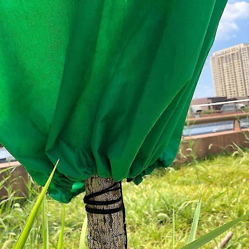 2pcs Antifreeze Tree Bag Cold-Resistant Cover for Winter Plants Warm and Cold-Resistant Non-Woven Fruit Tree Cover, 60*80cm, Green