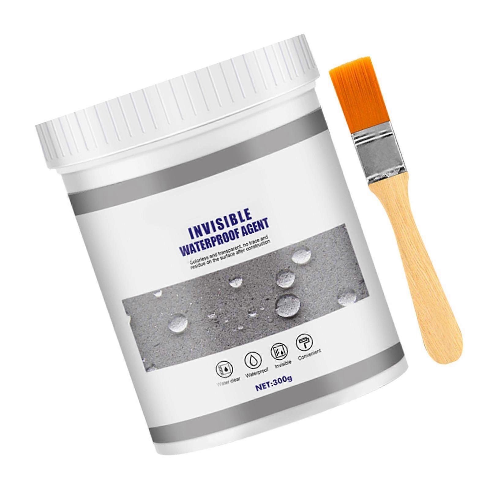 Waterproof Agent Transparent Anti Leaking Invisible Insulation Sealant with Brush for Wall Tile Cement 300g