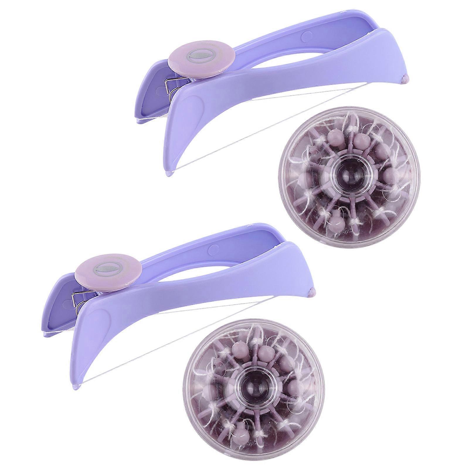 2PC Threading Machine For Women Eyebrow Face And Body Hair Threading And Removal System Kit Tweezers For Eyebrows Threading Machine For Women Epilator