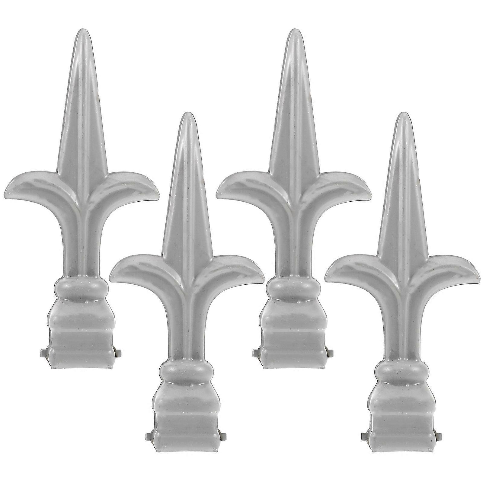 4Pcs Fence Finial Garden Fence Topper Gate Fence Decor Farmhouse Fence Pointed Shape Finial Supply