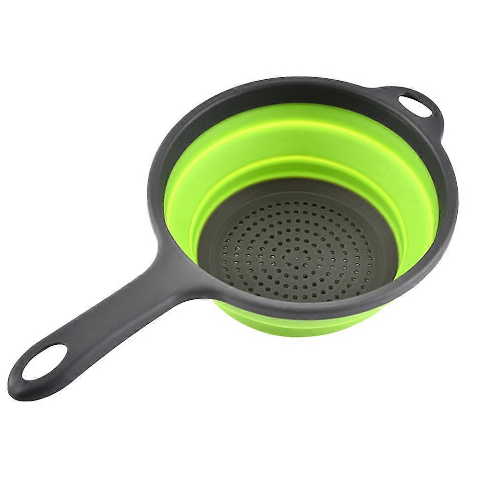 1pc Durable Vegetable Fruit Basket Drain Washing Basket for Kitchen  (Green)