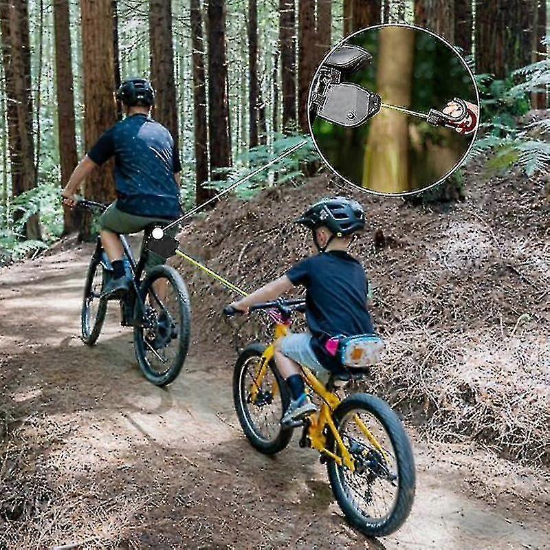الاطفال MTB سحب الحبل - الطفل الدراجة تمتد بنجي الحبل سحب خلف، الثقيلة MTB وركوب الدراجات الذاتي سحب نظام السحب- J-جيد