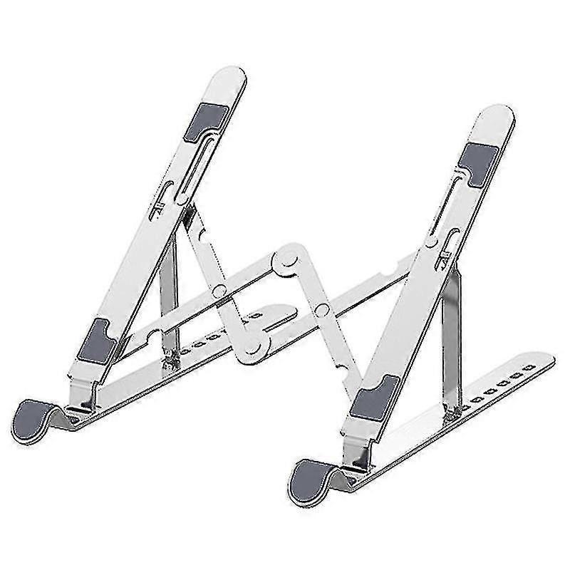 Laptop Stand For Desk Aluminium Alloy Notebook Stand Laptop Computer Accessories Foldable Support Notebook Monitor Holder( Color : Half Silicone )