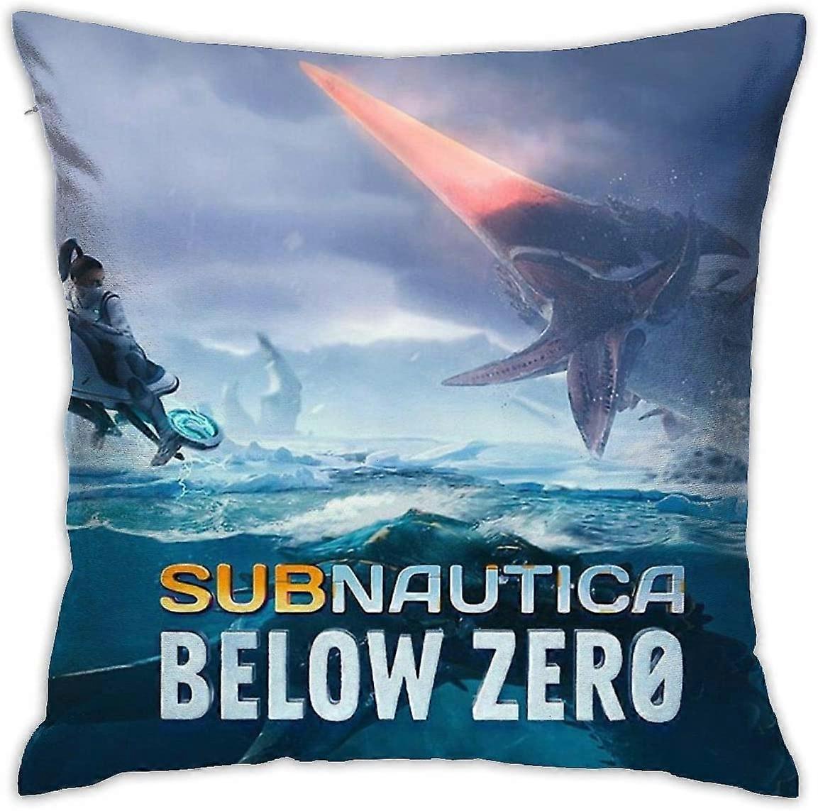 Subnautica Below Zero Fronha Decorativa para Casa Capas de Almofada para Sofá Almofada de Sofá Capas de Almofada 18x18 Polegadas-SYS18618