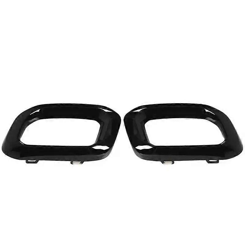 Glossy Black Exhaust Tip Cover Trims Bezel For Mercedes Benz Glc Gle Gls-Class X253 C253 W167 V167 C167 X167 Amg Line Size 1