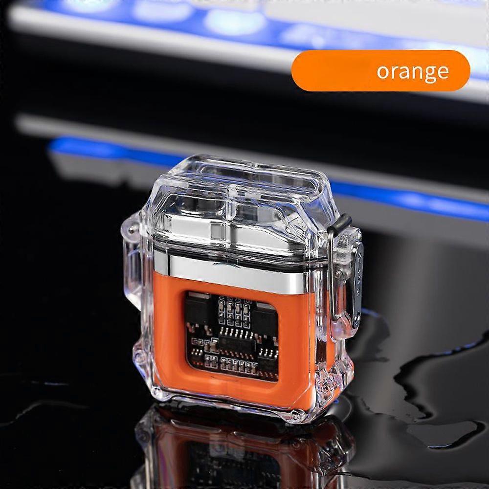 Electric Lighter Double Arc Electronic Pulse Lighter Windproof & Waterproof Rechargeable Flameless Lighter with LED Battery Indicator for Outdoor Cook
