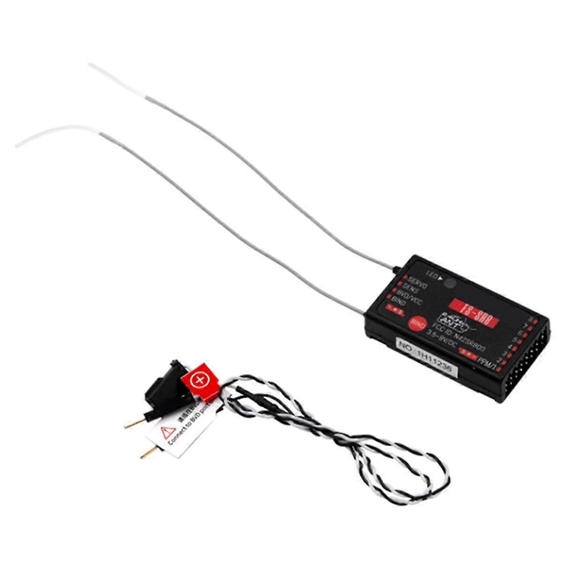 -SR8 2.4GHz ANT Mini Receiver Remote Controller RC Car 8 Channel Airplane Helicopter FPV Drone Radi