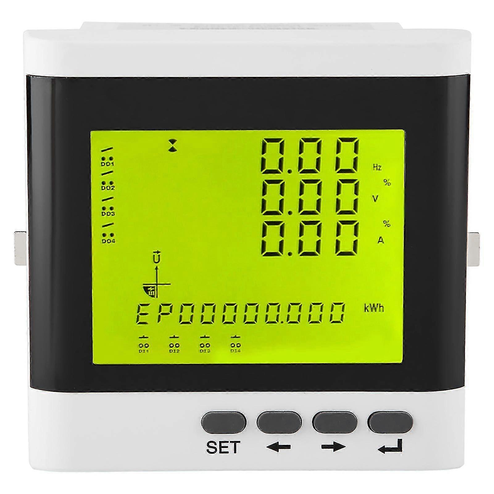 Multi function three phase programmable electric power meter digital led ammeter voltmeter
