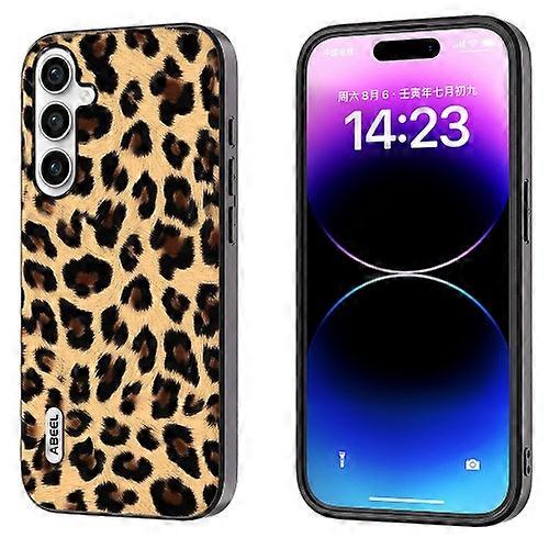 For Samsung Galaxy S23 FE 5G ABEEL Black Edge Leopard Mobile Phone Case