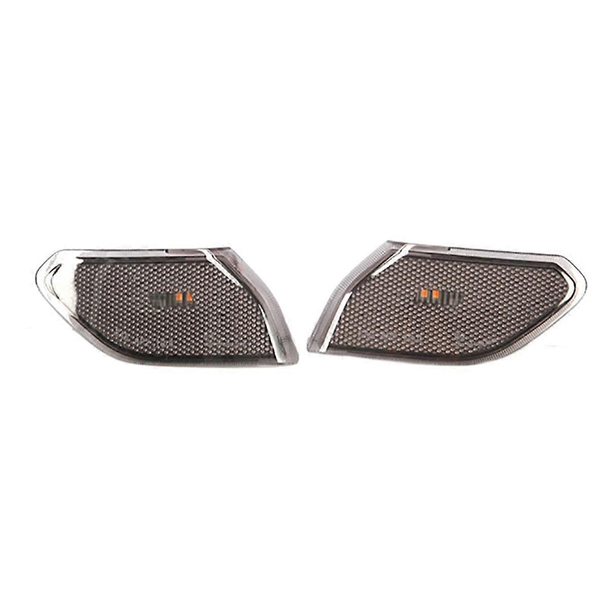 Blackened Car Front LED Side Marker Light Wheel Brow Light Turn Light for Wrangler JL 2018-2022