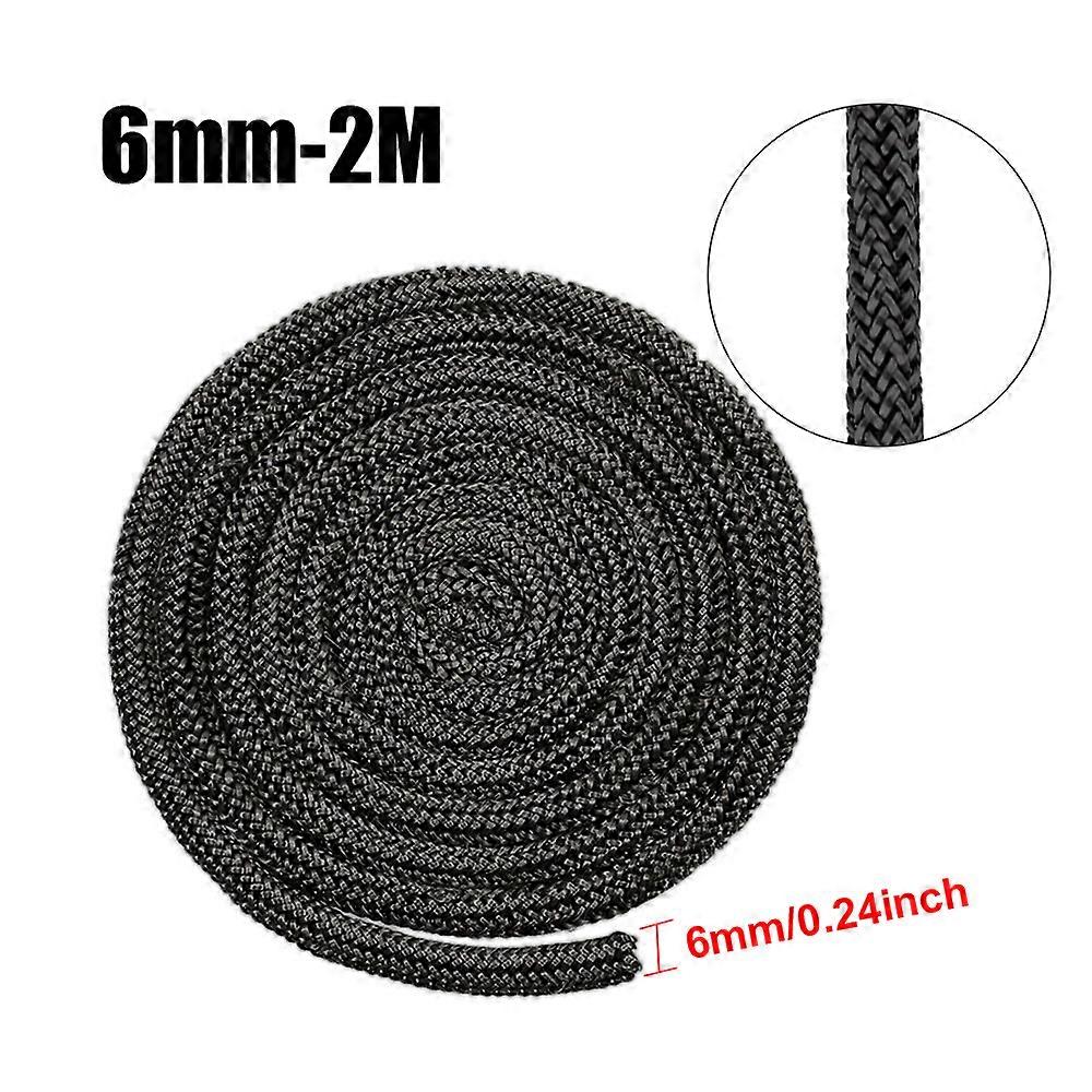 6/8/10/12mm 2M الموقد ختم حبل طوقا الحبل الخشب حرق موقد الباب الألياف الزجاجية ارتفاع درجة حرارة ختم حبل استبدال