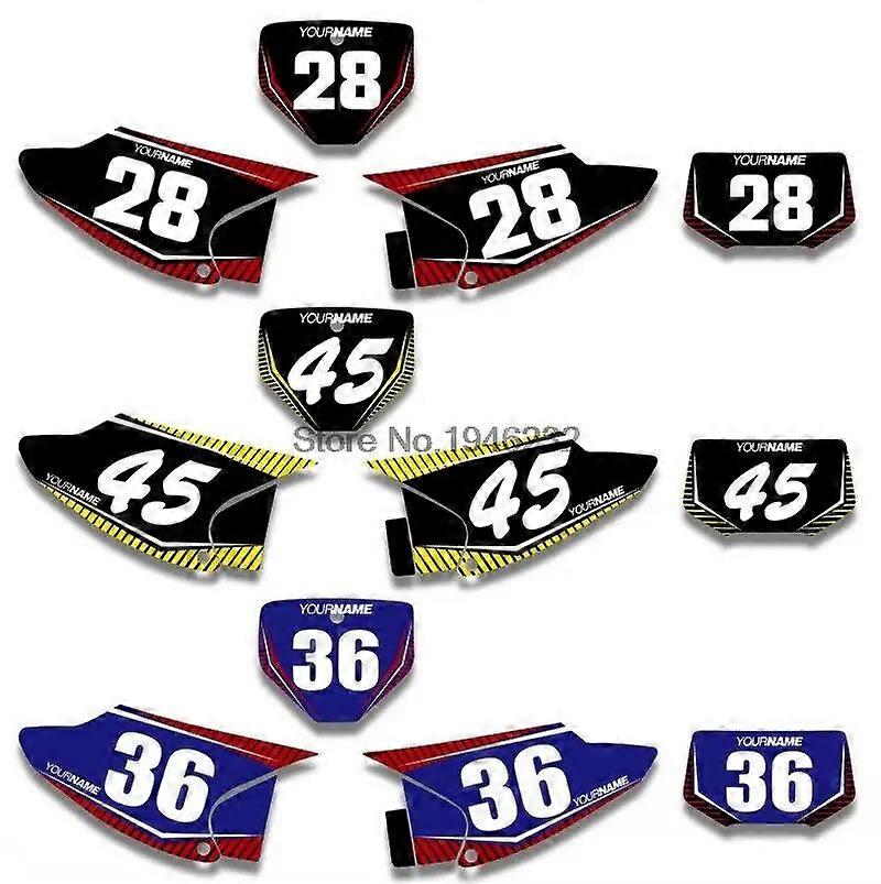 Custom Number Plate Background Graphics Sticker & Decal For Honda CRF230 CRF230F 2008 - 2014 2010 2012 2013 CRF 230 230F