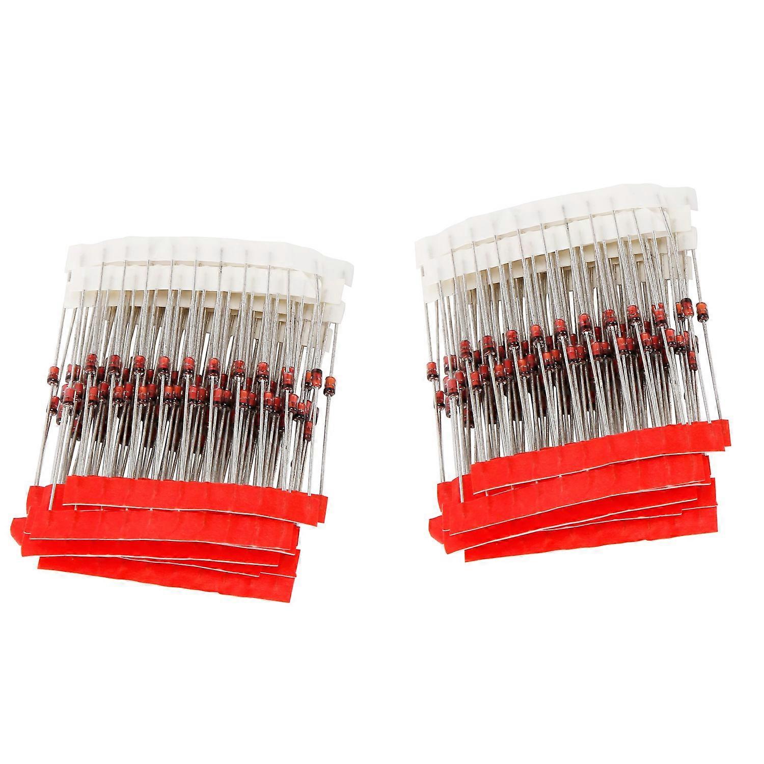 34 Values 0.5W Zener Diodes Assorted Kit – 2V To 43V, DO-35, 5 Pieces Each, US Shipping