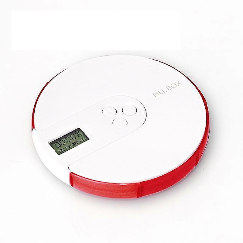 Weekly Pill Dispenser with Alarm 7-Day Medicine Pill Organizer with Alarms Per Day Portable Smart Pill Box