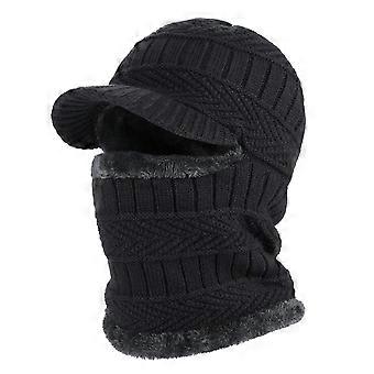 Winter Knit Balaclava Beanie Hat with Flexible Neck Warmer, Unisex Windproof Warm Ski Face Mask