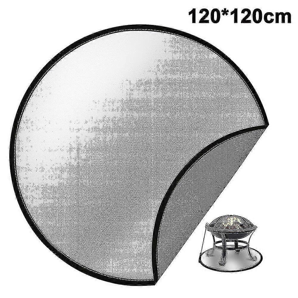 Silicone Fireproof Fire Pit Mat, Fire Pit High Temp Mat With Storage Bag, Deck Defender, U