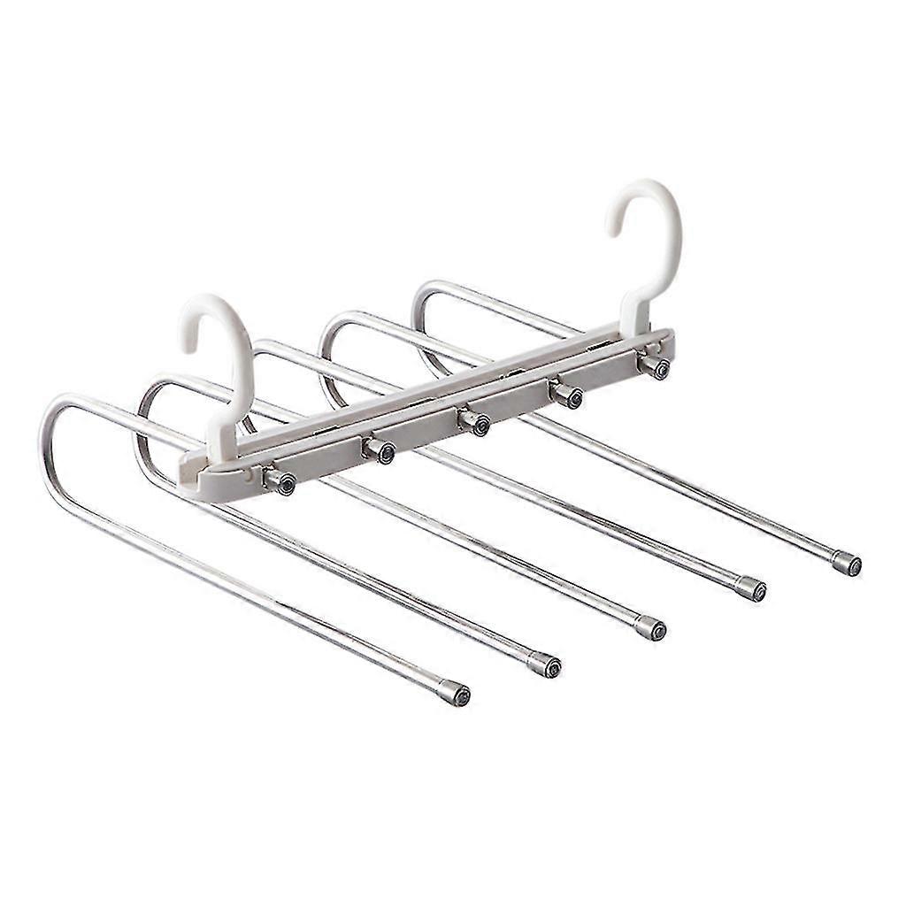 Folding Multifunctional Multi-layer Magic Pants Rack Wardrobe Storage Artifact