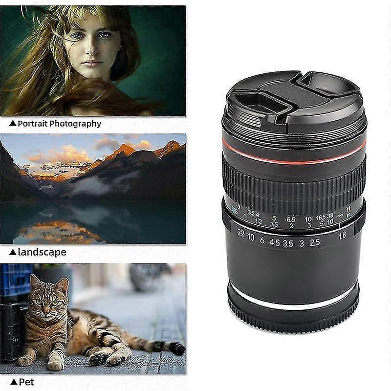 For 85mm F1.8 Large Aperture Fixed Focus Portrait Macro Manual Focus Slr Camera Lens
