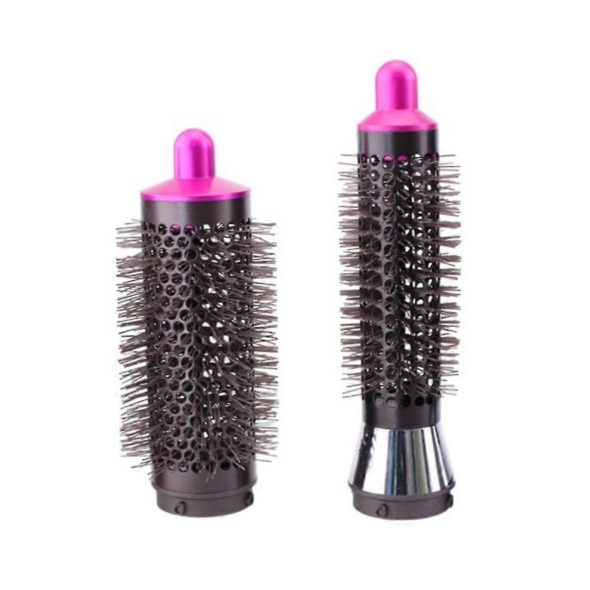2Pcs Round Volumizing Brush for Hair Styler Limp Flat Hair Volumizer Attachment Tool B