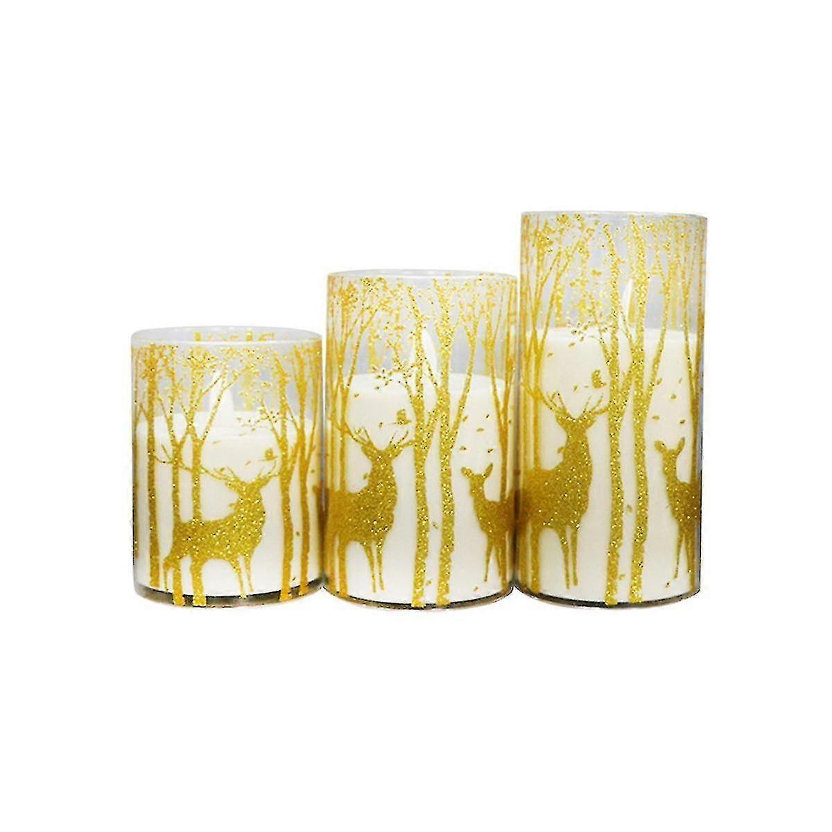 Led Electronic Candle Light Sticker Plastic Lampshade New Decorative Candle