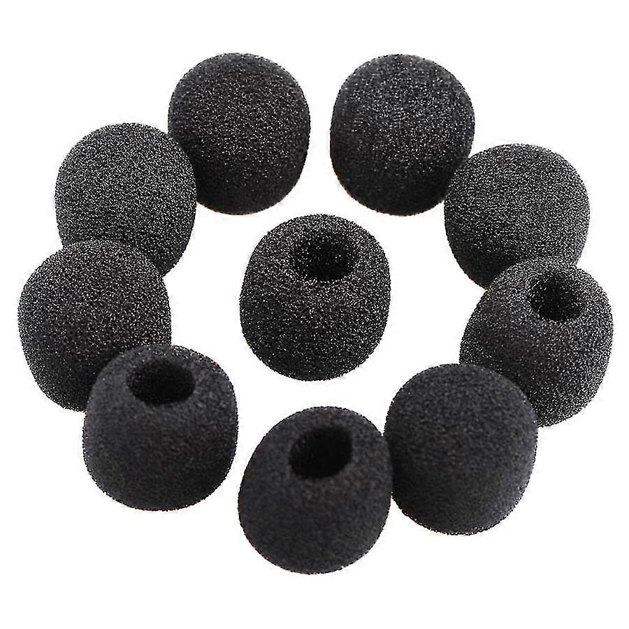 Small Windproof Foam Protectors For Microphone Lavalier For Headphones, 15 Pieces