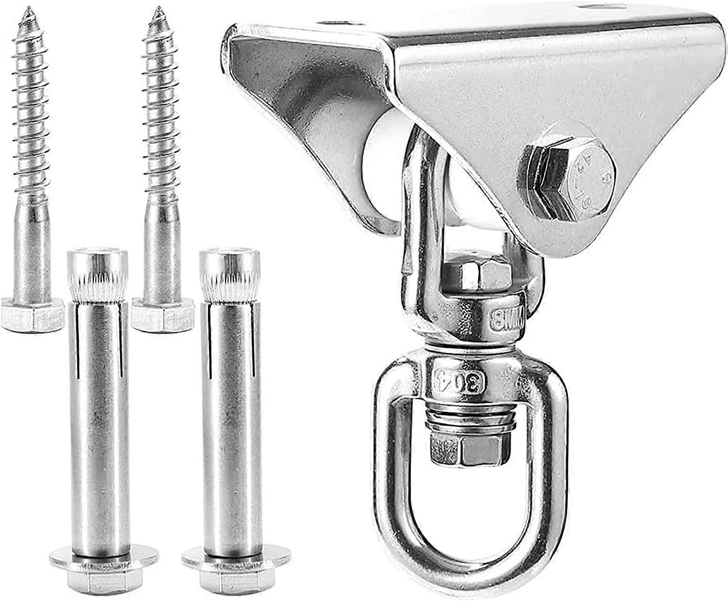 Sensor Swing Hanger, 360  rotary anti rust hook ceiling suspension kit, hardware with bolts, suitable for indoor and outdoor porches, hammocks, aerial