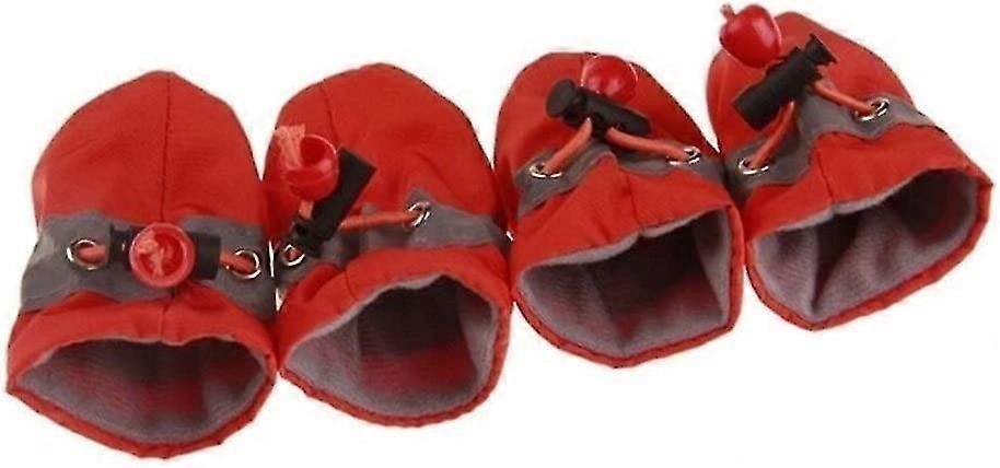 4 Pcs Dogs Rain Shoes Boots Waterproof