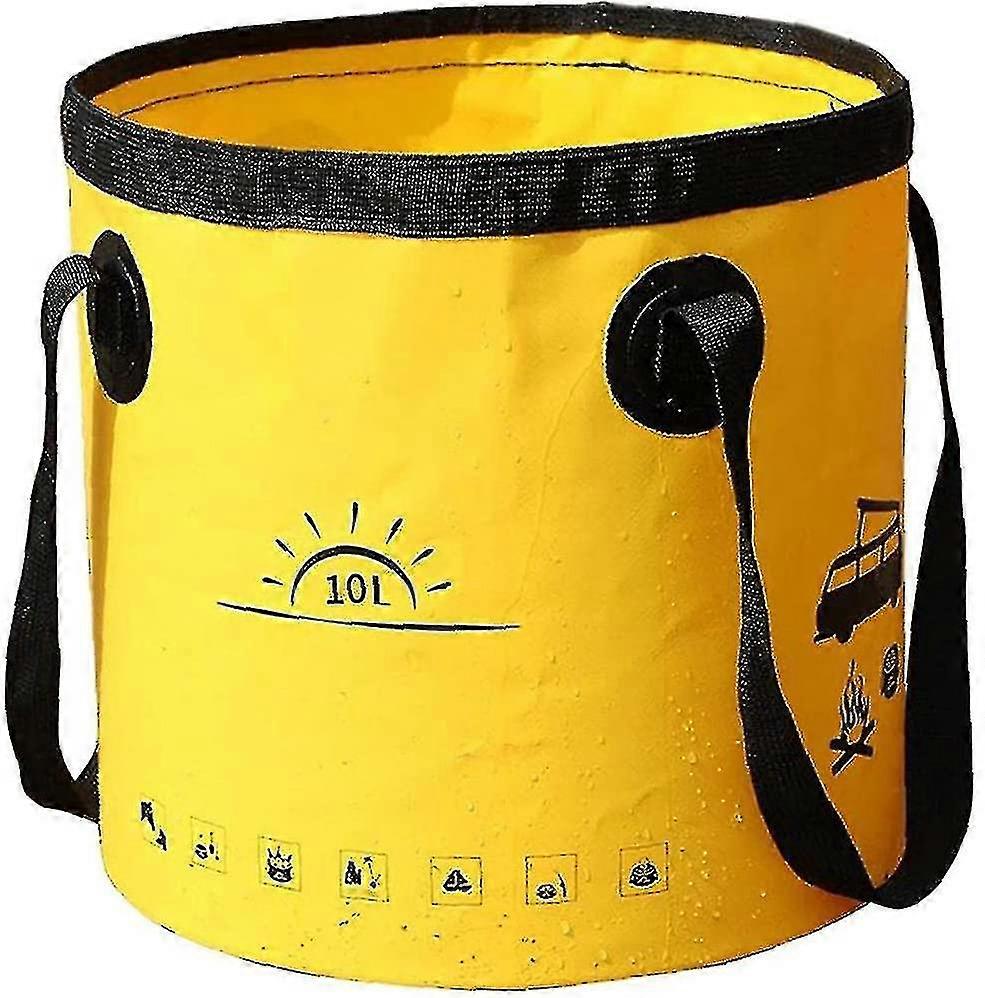 Folding Bucket, Portable Hiking Water Container 10l