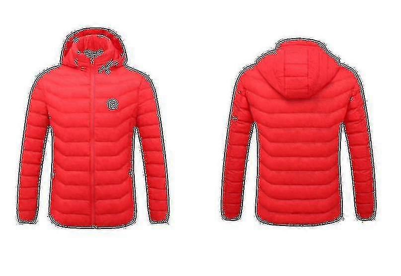 Värmejacka, varm elektrisk värmejacka för vinterutomhus, 8 värmezoner