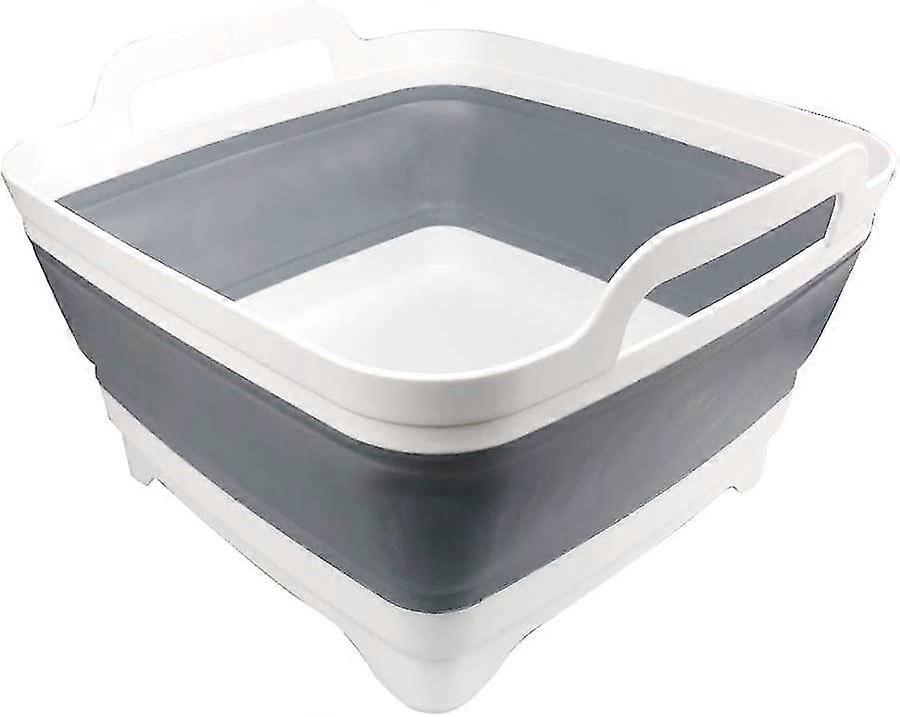 Dish Basin Collapsible With Drain Plug Carry Handles For 9l Large Capacity, Washing Basin, Collapsible Dish Tub For Rv Sink