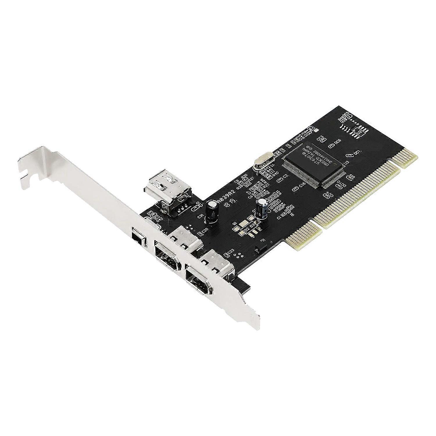 3 Port IEEE 1394 Firewire Card PCI Firewire Adapter IEEE 1394 PCI Controller Card for Desktop PC