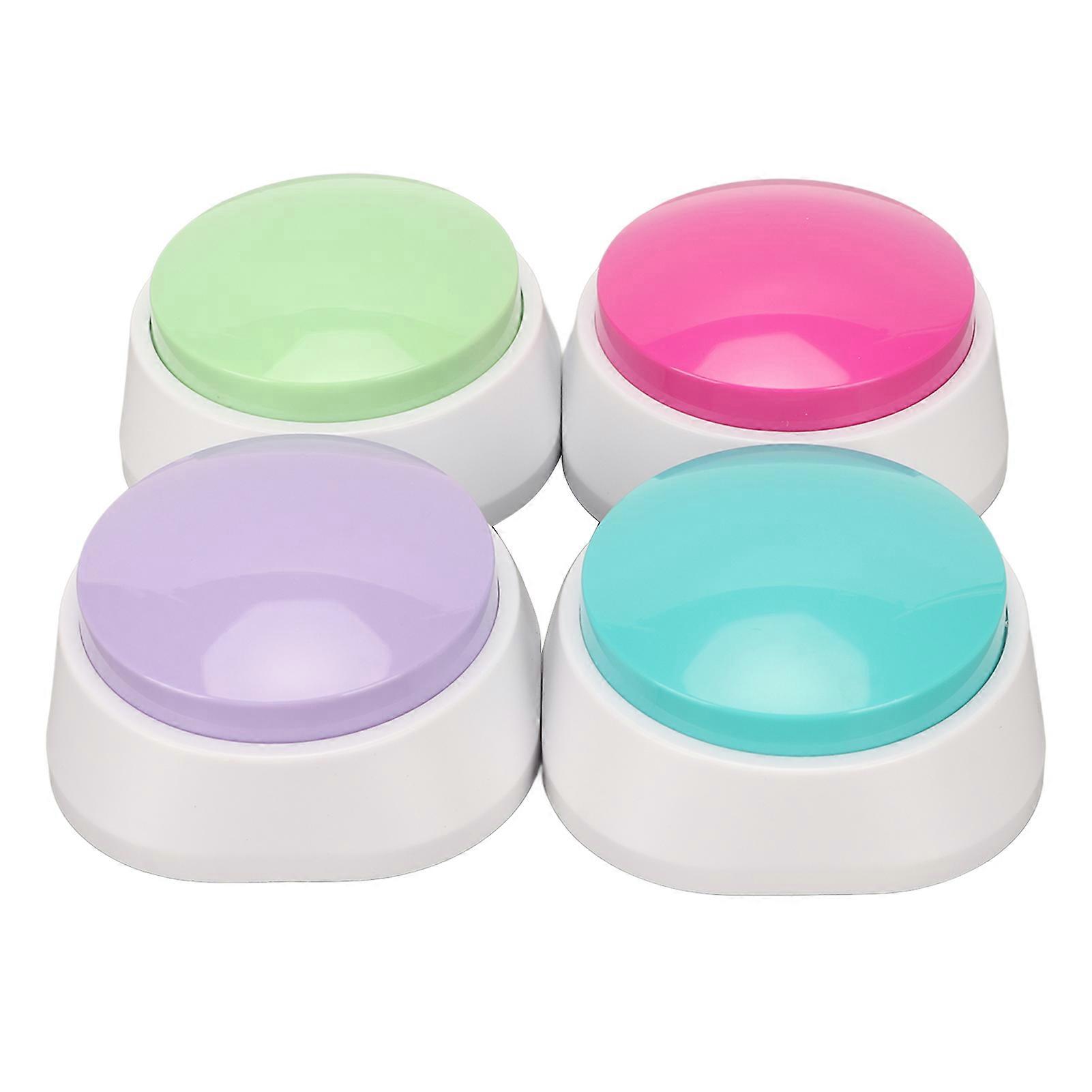 4PCs Voice Recording Button Dog Buttons for Communication Pet Training Buzzer Dog Press Recorder