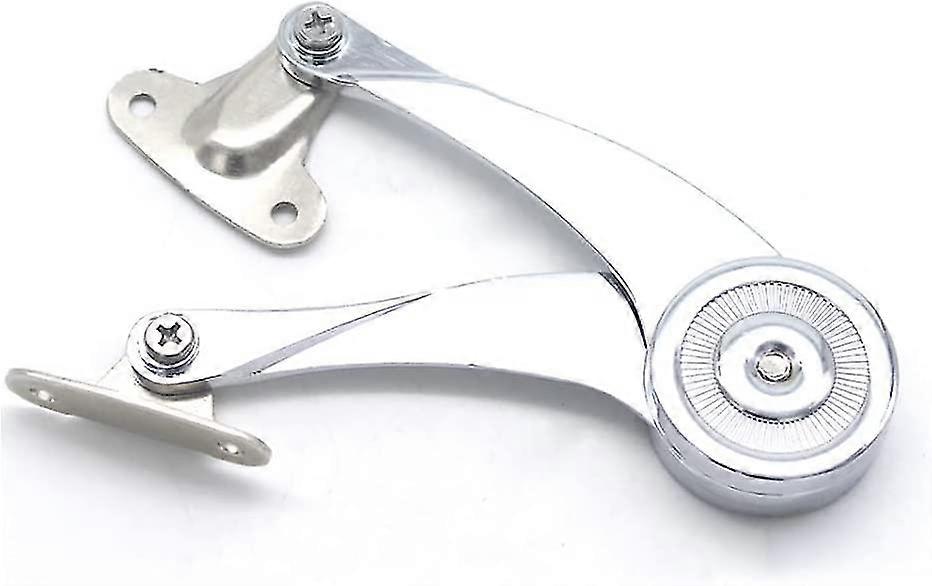 Support Hinge Adjustable Cover Keep Soft Close Hinge Zinc Alloy Slow Buffer (silver) (1pcs) yu